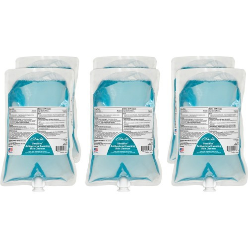 Betco Foaming Skin Cleanser, Clario, Ultrablue Antibacterial, Ocean Scent, 1 Liter, 6 Per Case