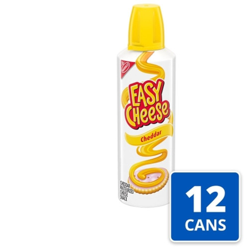 Easy Cheese Nabisco Pasteurized Cheddar Cheese Snack