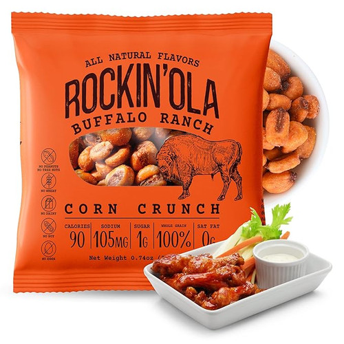 Rockin ola Buffalo Ranch Corn Crunch, 0.74 Ounce, 250 per case