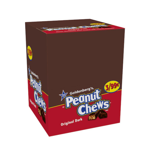 Peanut Chews Original Pre-Priced Stand Up Display
