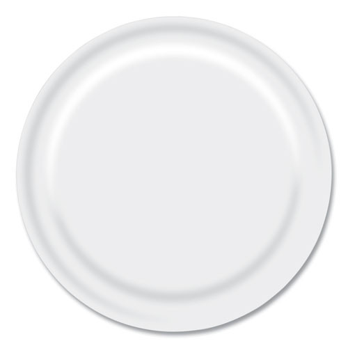 Boardwalk Paper Dinnerware, Plate, 9" Diameter, White, 1,000/carton