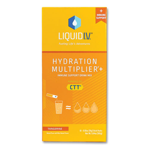 LIQUID I.V. Immune Support, Tangerine, 0.56 Oz Packet, 10/pack, Ships In 1-3 Business Days