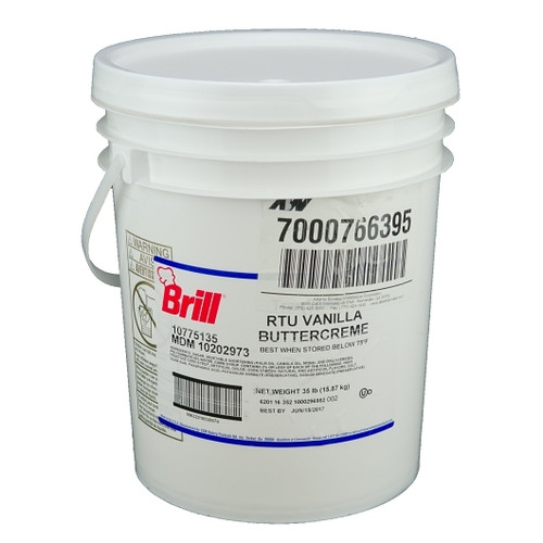 Brill Light N Fluffy Vanilla Buttercream Icing, 35 Pounds