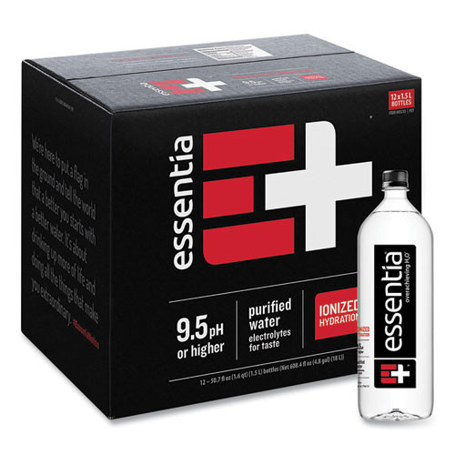 Essentia Ionized Alkaline Water, 12 Oz Bottle, 12/carton