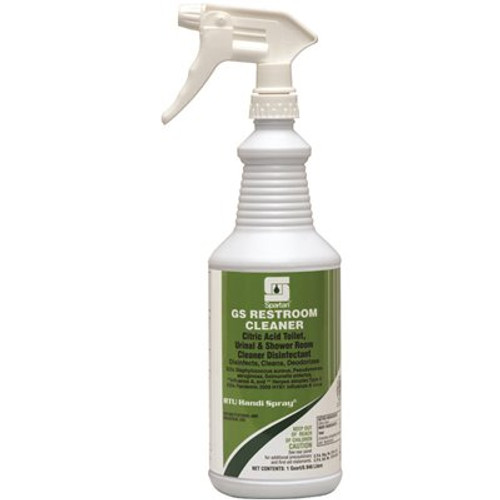 Spartan GS Restroom Cleaner and Disinfectant, 1 Quart, 12 Per Case