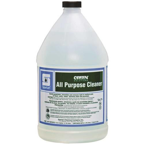 Spartan Green Solutions All Purpose Cleaner, 1 Gallon, 4 Per Case