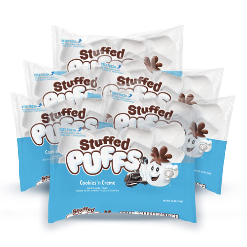 Stuffed Puffs Cookies N Cream, 8.6 Ounce, 6 Per Case