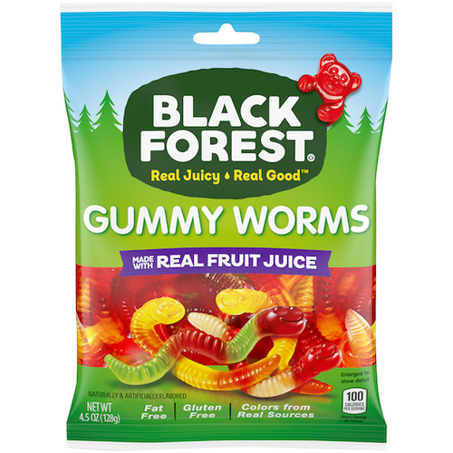 Black Forest Gummy Worms, 4.5 Ounces, 12 Per Case