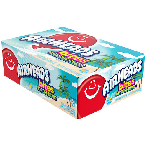 Airheads Bites Paradise Blends Candy, 2 Ounce, 18 Per Box, 8 Per Case