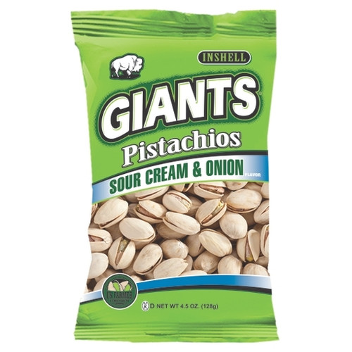 Giant Snack Inc Giants Pistachios Sour Cream Onion, 4.5 Ounces, 8 Per Case