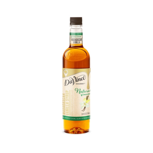 Davinci Gourmet Syrup Natural Madagascar Vanilla, 750 Milliliter, 4 Per Case