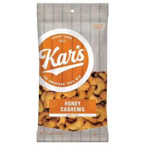 Second Nature Kar s Honey Cashews Pp3, 6 Ounces, 12 Per Case