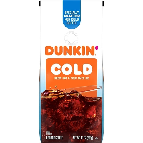 Dunkin Cold Roast & Ground Coffee, 10 Ounce, 6 Per Case