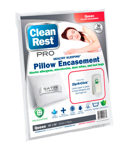 CleanRest Pro Pillow Encasements, Queen Size