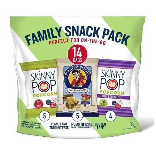 Skinnypop Popcorn Family Snack Pack, 8.2 Ounces, 3 Per Case