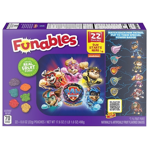 Funables Paw Patrol Fruit Snacks, 17.6 Ounces, 5 Per Case