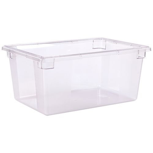 Carlisle StorPlus Polycarbonate Food Storage Container, 16.6 Gal, 18 X 26 X 12, Clear, Plastic