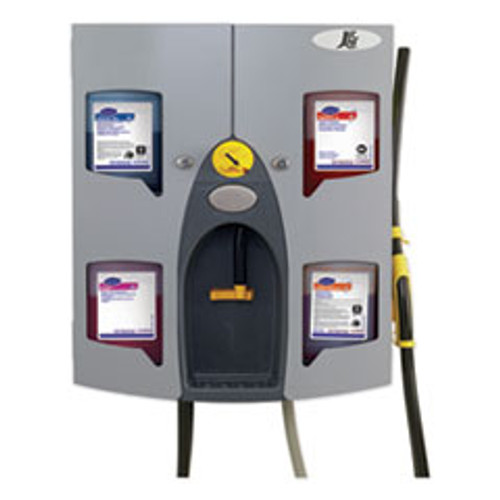 Diversey J-Fill QuattroSelect Dispensing System, Four Dispenser, Safe Gap, 2.5 L, 18.5 x 7.5 x 24.25