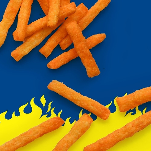 Andy Capp Hot Fries Unpriced, 3 Ounce, 35 Per Case