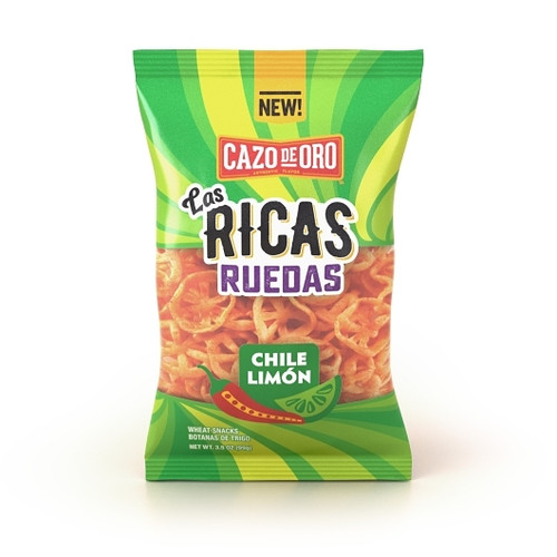Cazo De Oro Chili Lime Wheat Wheels, 3.5 Ounce, 8 Per Case