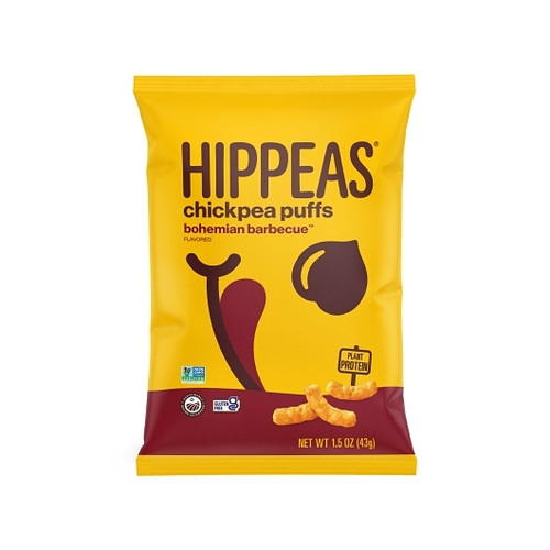 Hippeas Non-Gmo Chickpea Puffs - Bohemian Bbq, 1.5 Ounce, 6 Per Case