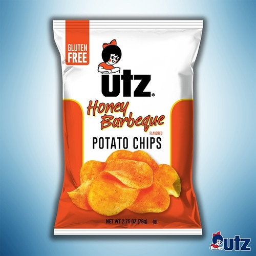 Utz Honey Barbeque Chips, 2.75 Ounces, 14 Per Case