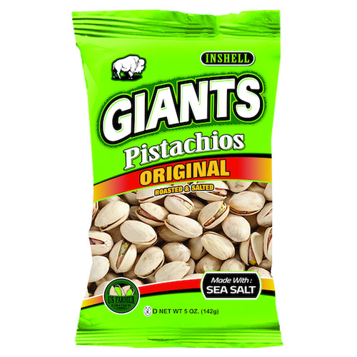 Giants Pistachios Original Roasted & Salted, 4.5 Ounce, 8 Per Case