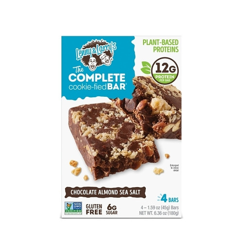 Lenny & Larry s Complete Bar Chocolate Almond Sea Salt Cookiefied Bar, 4 Each, 6 Per Case