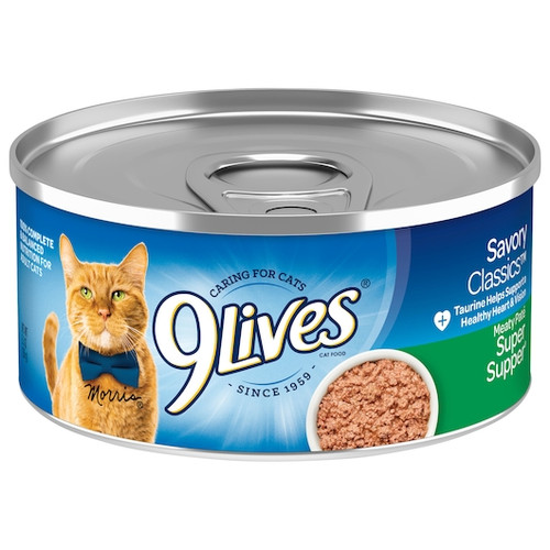 9 Lives Super Supper Cat Food Singles, 5.5 Ounces, 6 Per Case