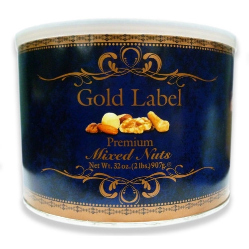 Azar Gold Label Premium Mixed Nuts, 2 Pound, 6 Per Case
