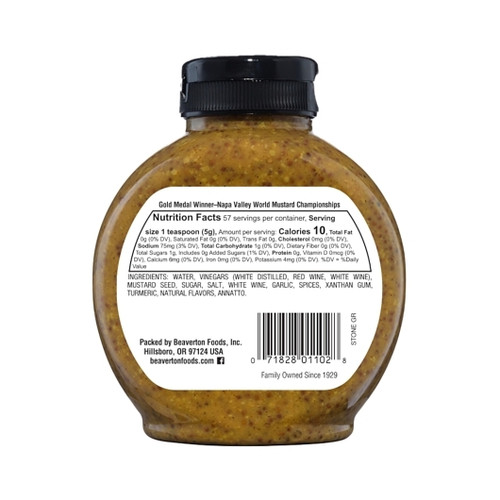 Inglehoffer Stone Ground Mustard, 10 Ounce, 6 Per Case