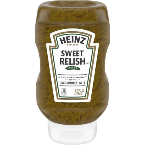 Heinz Easy Squeeze Sweet Relish Jar, 12.7 Fluid Ounce, 12 Per Case