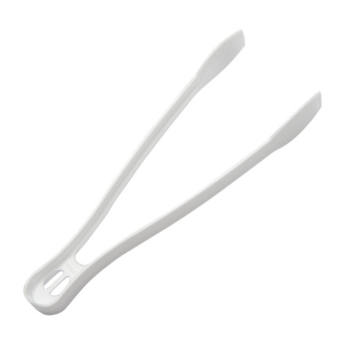 Wna-Caterline Pack Small Tong 9 Inch White Serving Utensil, 48 Each