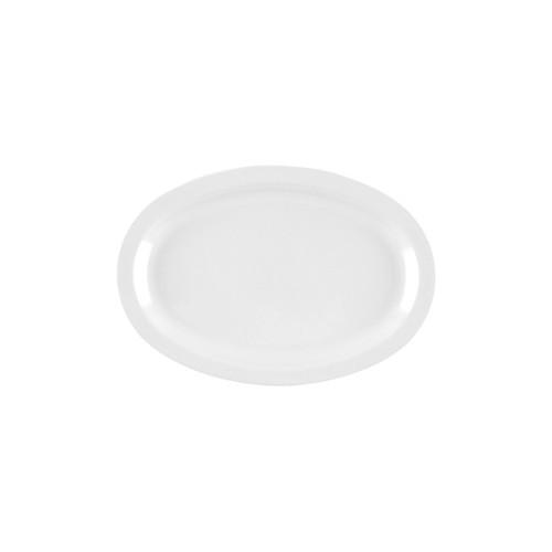 G.E.T. Enterprises 11.75 Inch X 8.25 Inch Oval White Platter, 2 Dozen