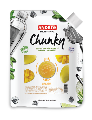 Andros Professional Mango Fruits & Chunks, 2.2 Pound