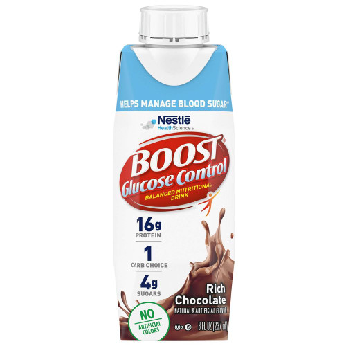 Boost Glucose Control Chocolate, 8 Fluid Ounce, 24 Per Case