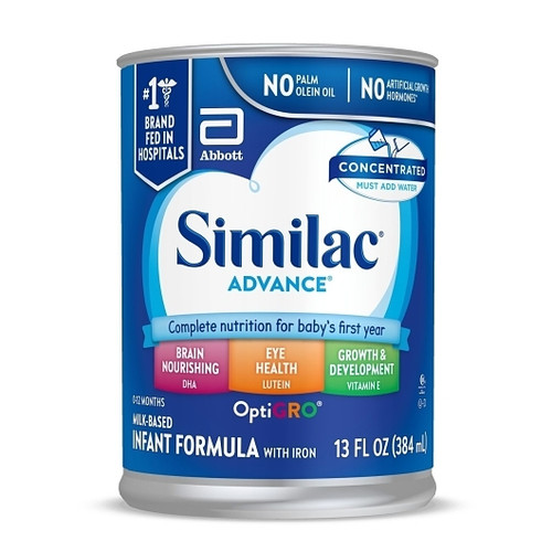 Similac Advance Infant Formula with Iron, 13 Fluid Ounce, 12 Per Case