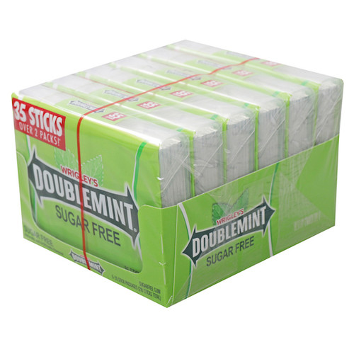 Doublemint Gum Stick Sugar Free Mega Pack, 35 Piece, 6 Per Box, 8 Per Case