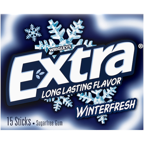 Extra Winterfresh Gum, 15 Piece, 10 Per Box, 12 Per Case