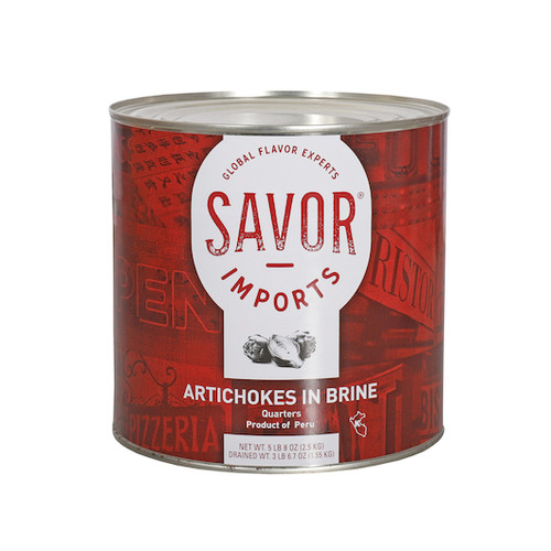 Savor Imports Quartered Artichoke Hearts, 2.5 Kilogram, 6 Per Case