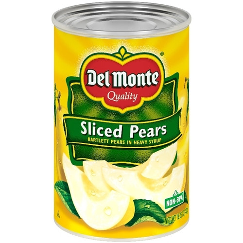 Del Monte Pears Sliced In Heavy Syrup, 15.25 Ounce, 12 Per Case