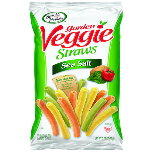Hain Gourmet Veggie Straws Sea Salt, 2.75 Ounce, 6 Per Case