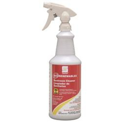 Spartan BioRenewables Restroom Cleaner, Citrus Scent, 1 Quart, 12 Per Case