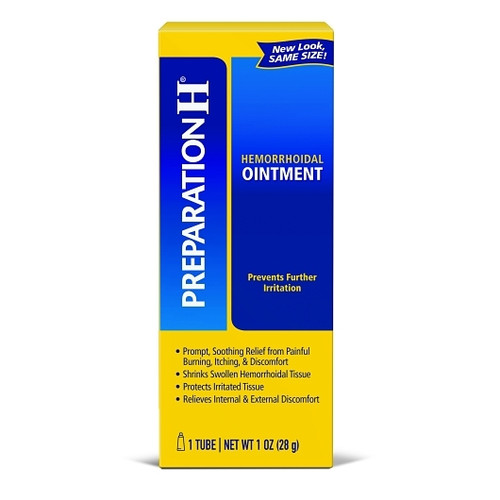 Preparation H Hemorrhoidal Ointment, 1 Fluid Ounce, 3 Per Box, 12 Per Case