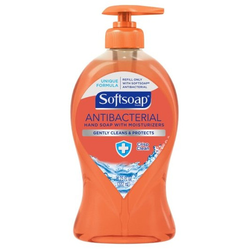 Softsoap Crisp Clean Antibacterial Hand Wash, 11.25 Fluid Ounces, 6 Per Case