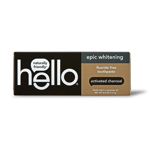 Hello Activated Charcoal Whitening Toothpaste, 4 Ounce, 24 Per Case