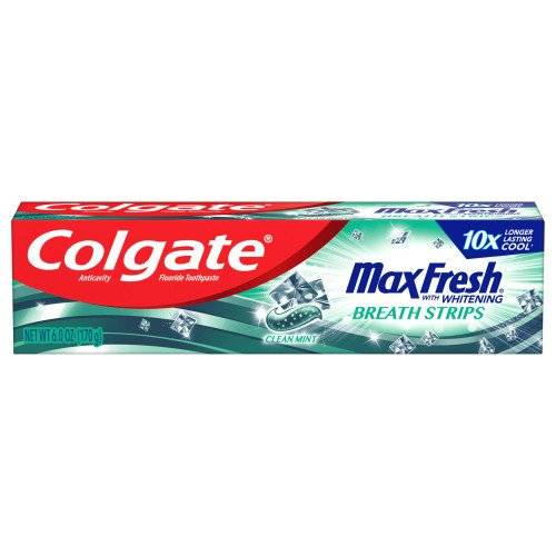 Colgate Max Fresh Toothpaste Clean Mint, 6.3 Ounces, 24 Per Case