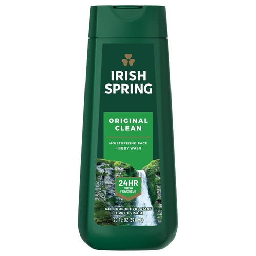 Irish Spring Body Wash Original Sulfate Free, 20 Fluid Ounces, 4 Per Case