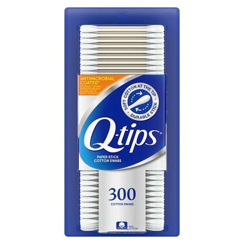 Q-Tip Cotton Swabs Antibacterial, 300 Piece, 12 Per Case