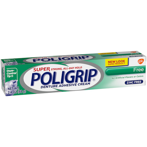Poligrip Denture Adhesive Cream, 2.4 Ounce, 24 Per Case